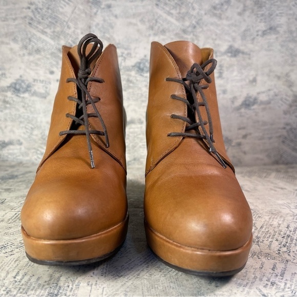 coclico leather lace up wedge booties - Picture 3 of 14